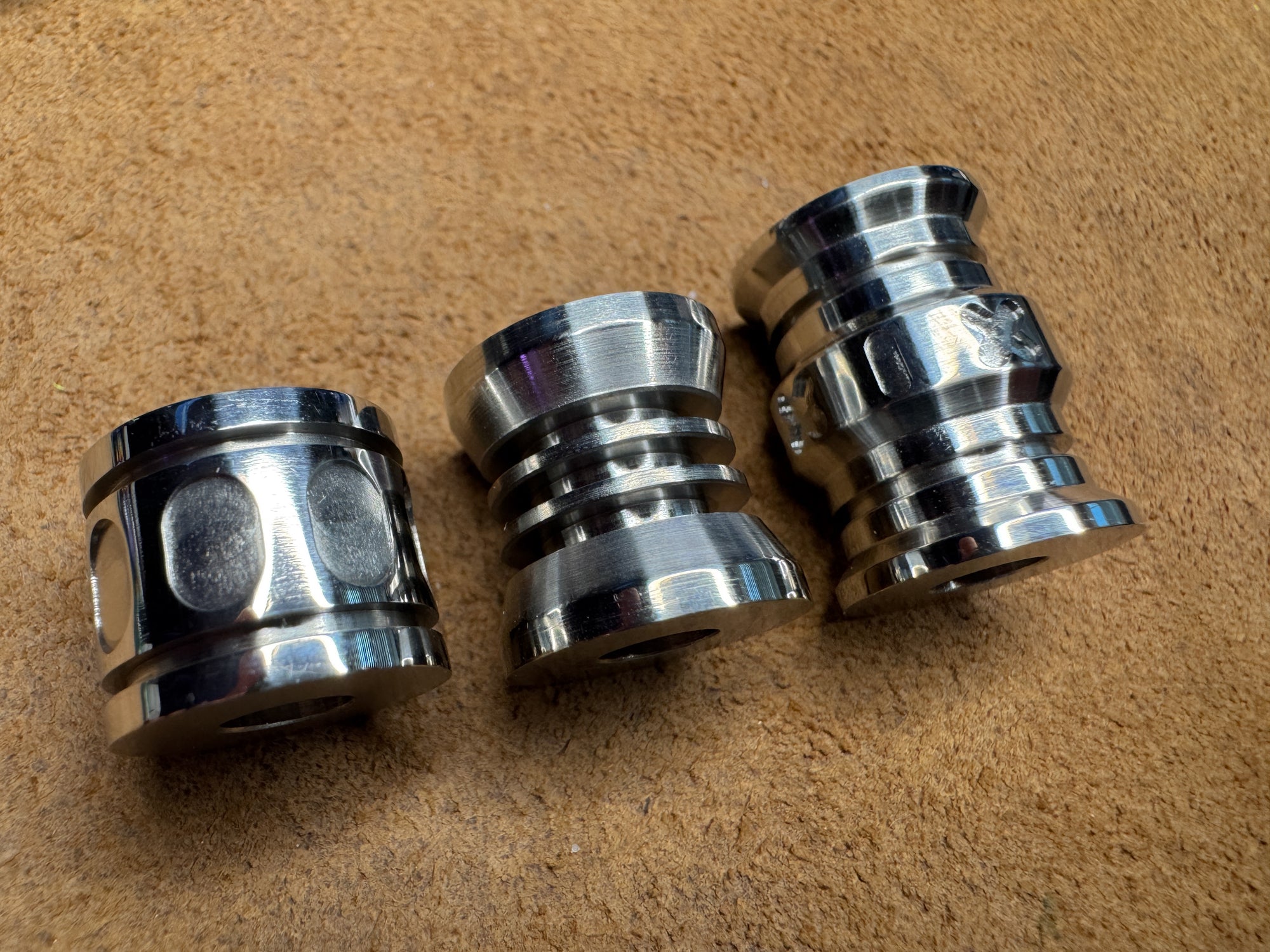 Stainless Steel 3 Bead Stack Set