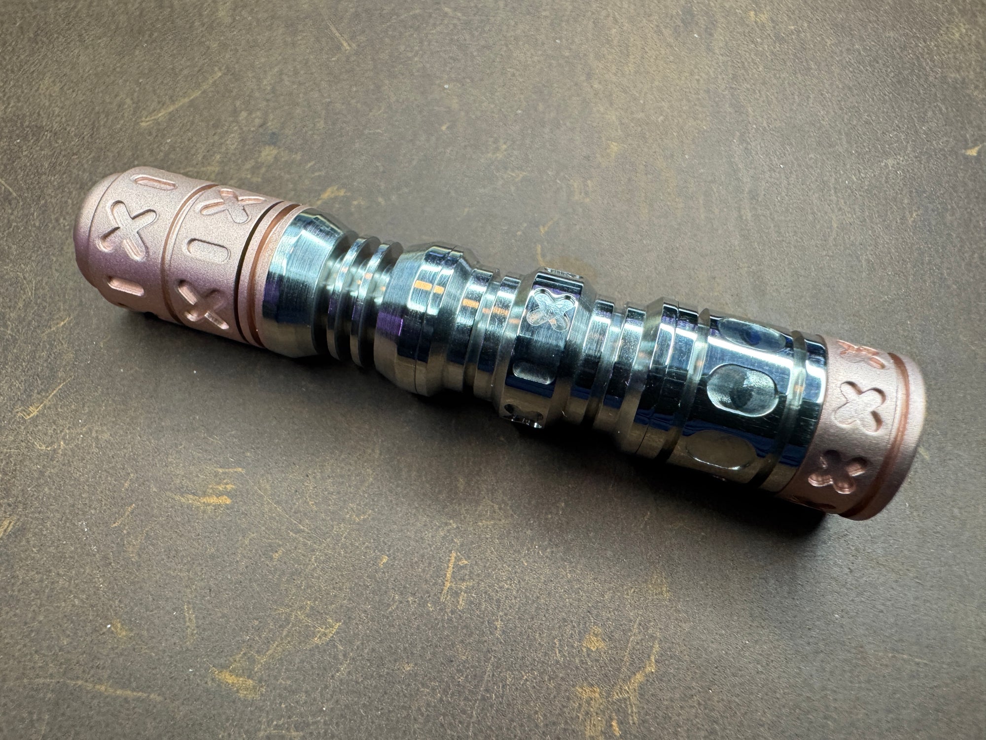 Cu SpinnyMcStickBoy with SS 3 Stack Bead Set