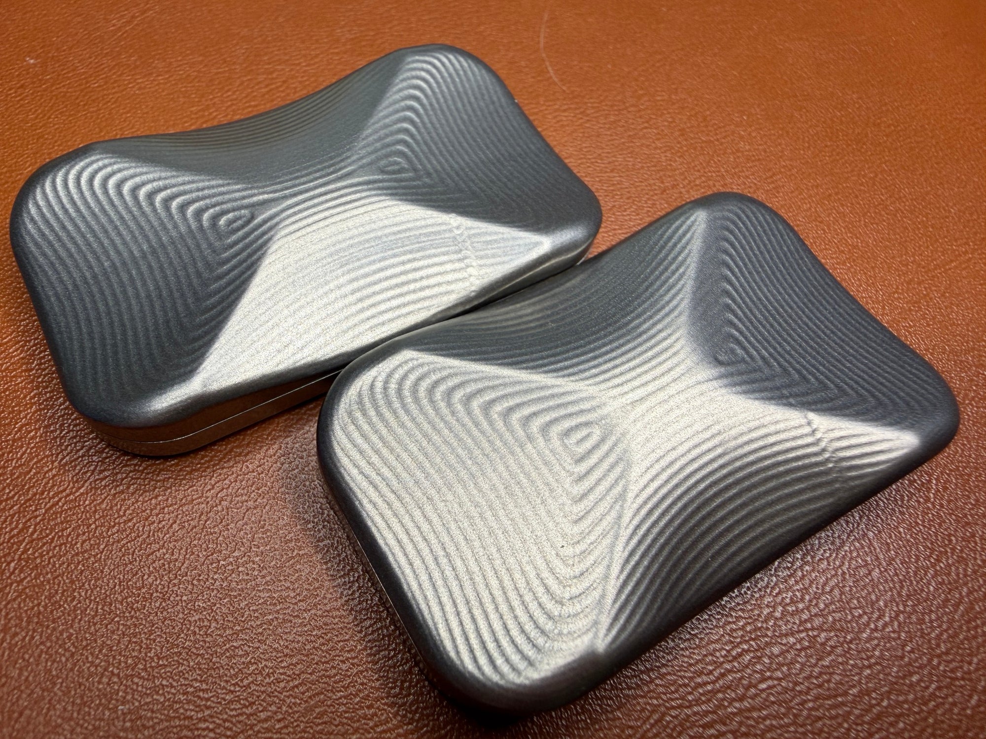 PRE ORDER - ErgoBoy - Concentric Pattern Ti with Textured SS Plates