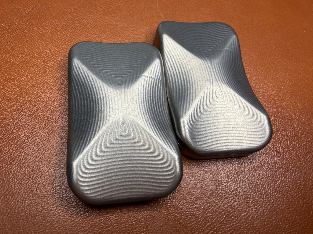 PRE ORDER - ErgoBoy - Concentric Pattern Ti with Textured SS Plates