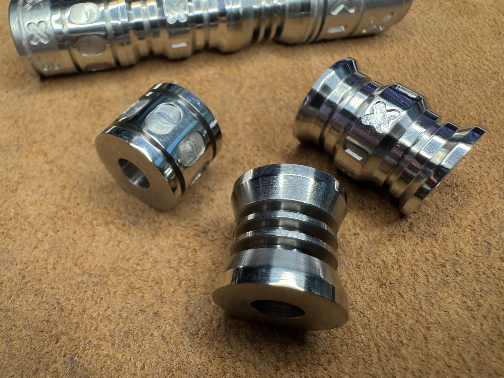 Stainless Steel 3 Bead Stack Set