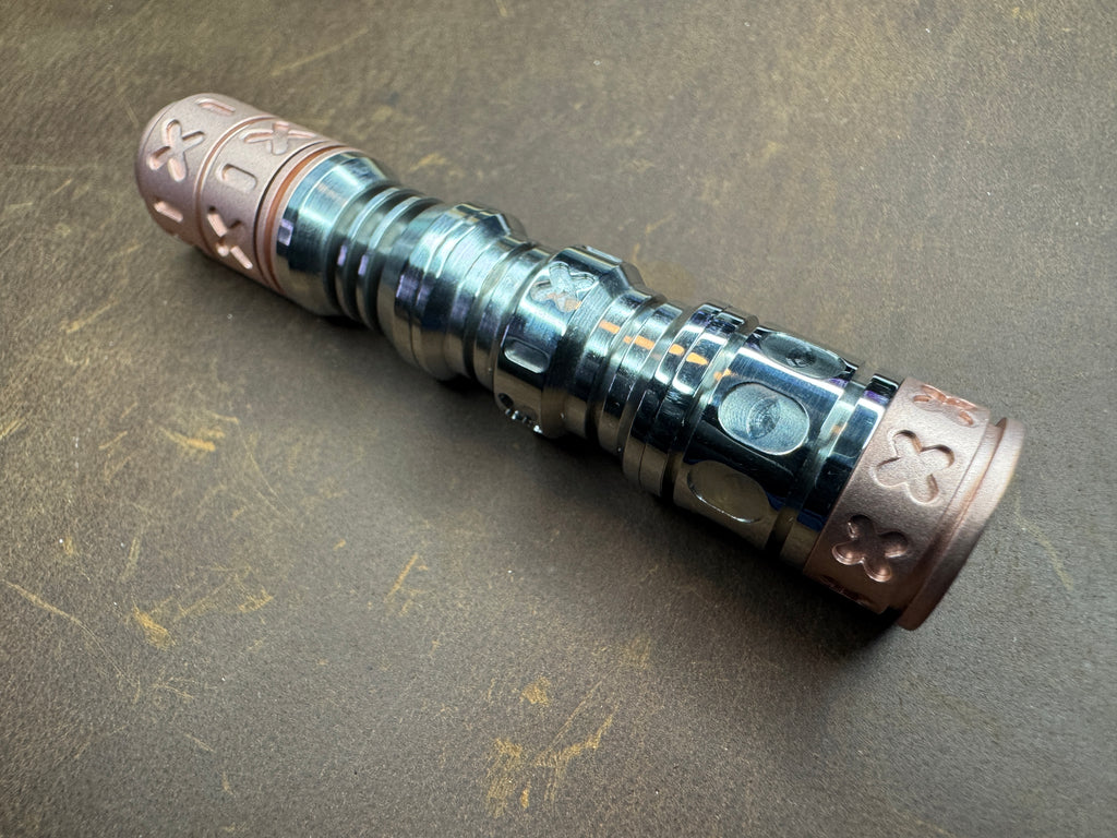 Cu SpinnyMcStickBoy with SS 3 Stack Bead Set