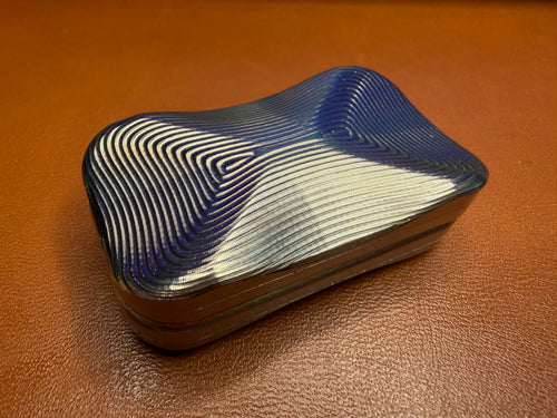 ErgoBoy - Titanium (Ultra Lite) with SS Four Corner Tortoise Shell Plates - Concentric Pattern Top