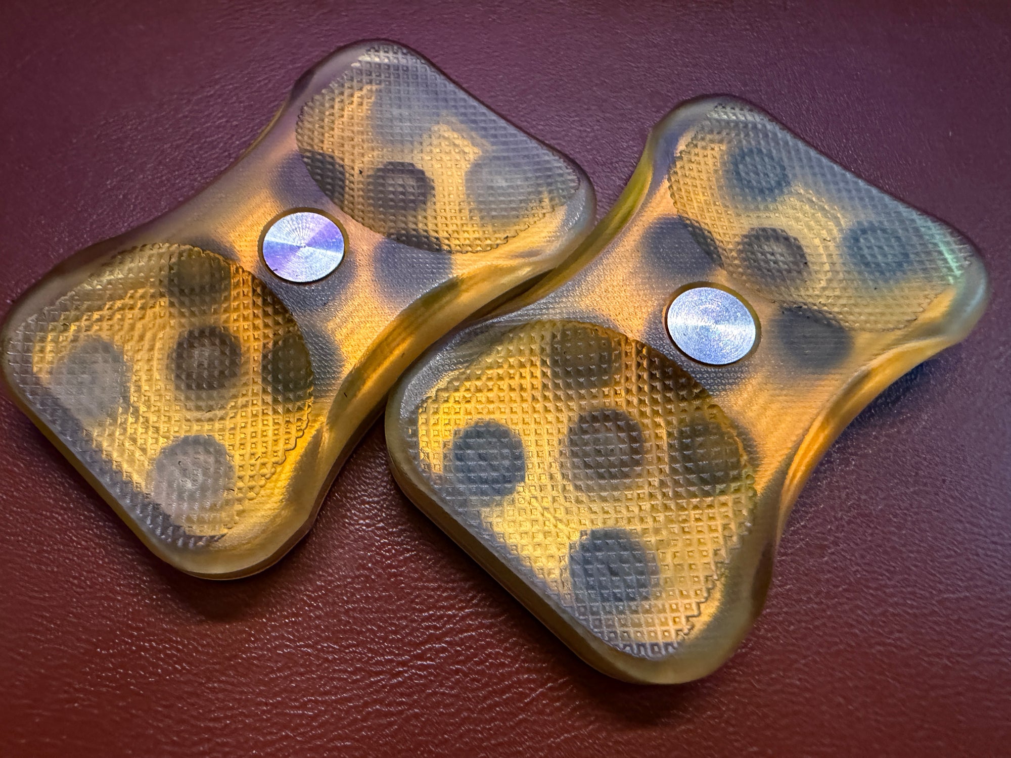 Swoop - Yellow Ultem with Blackened Zirc Plates
