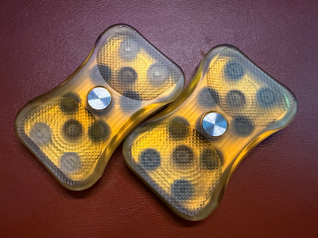 Swoop - Yellow Ultem with Blackened Zirc Plates