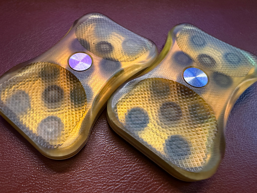 Swoop - Yellow Ultem with Blackened Zirc Plates