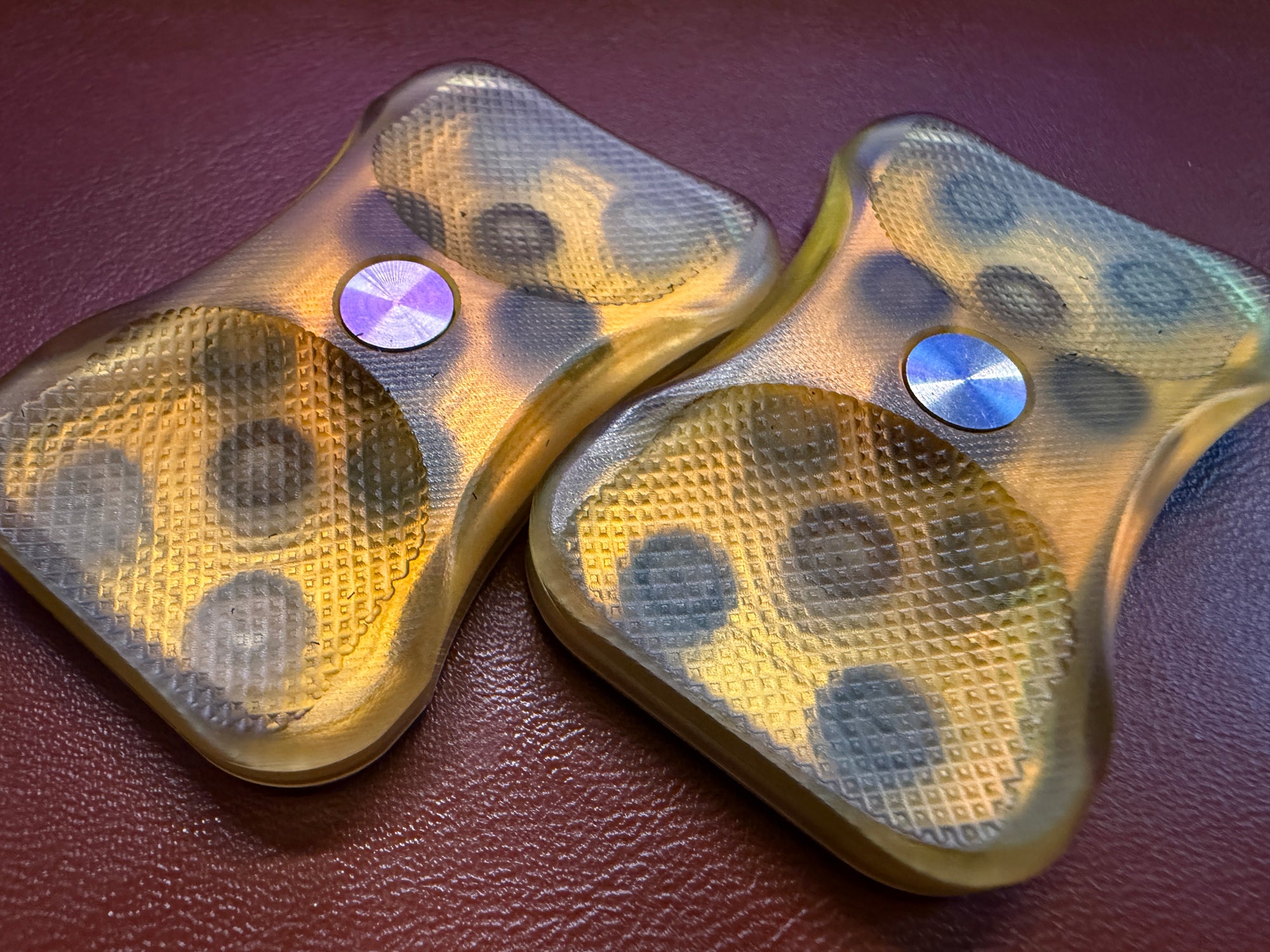 Swoop - Yellow Ultem with Blackened Zirc Plates