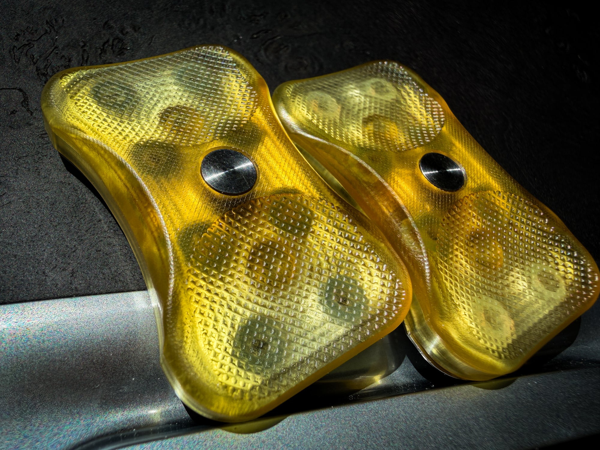 Swoop - Yellow Ultem with SS Plates