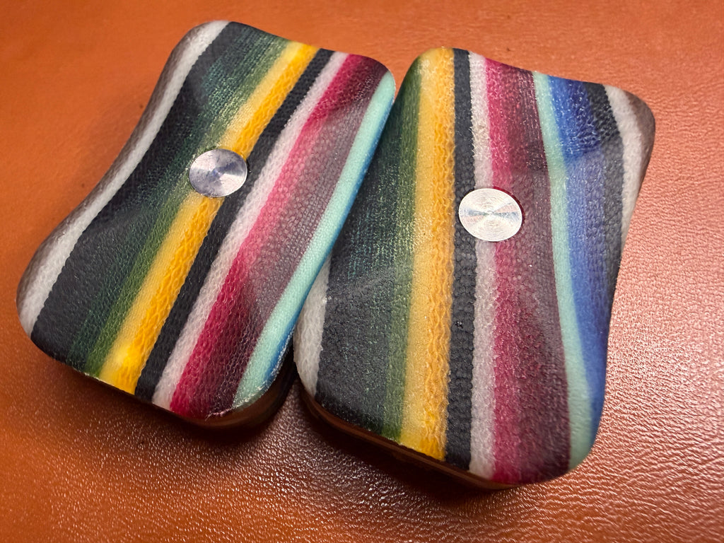 ErgoBoy - Mexican Blanket Micarta with SS 4C Tortoise Plates