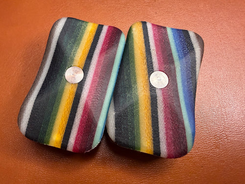 ErgoBoy - Mexican Blanket Micarta with SS 4C Tortoise Plates