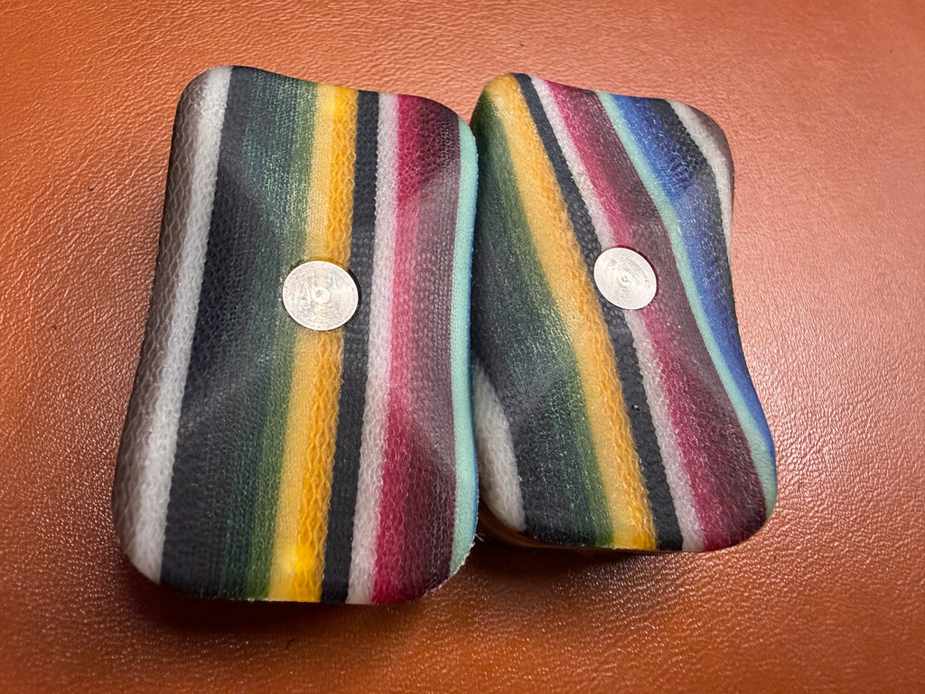 ErgoBoy - Mexican Blanket Micarta with SS 4C Tortoise Plates