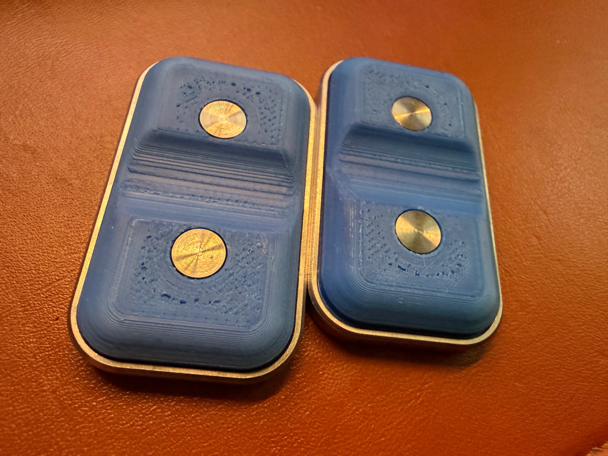 ModBoy - Dark Blue ABS 3DP Top with SS Plates - Ti Collars