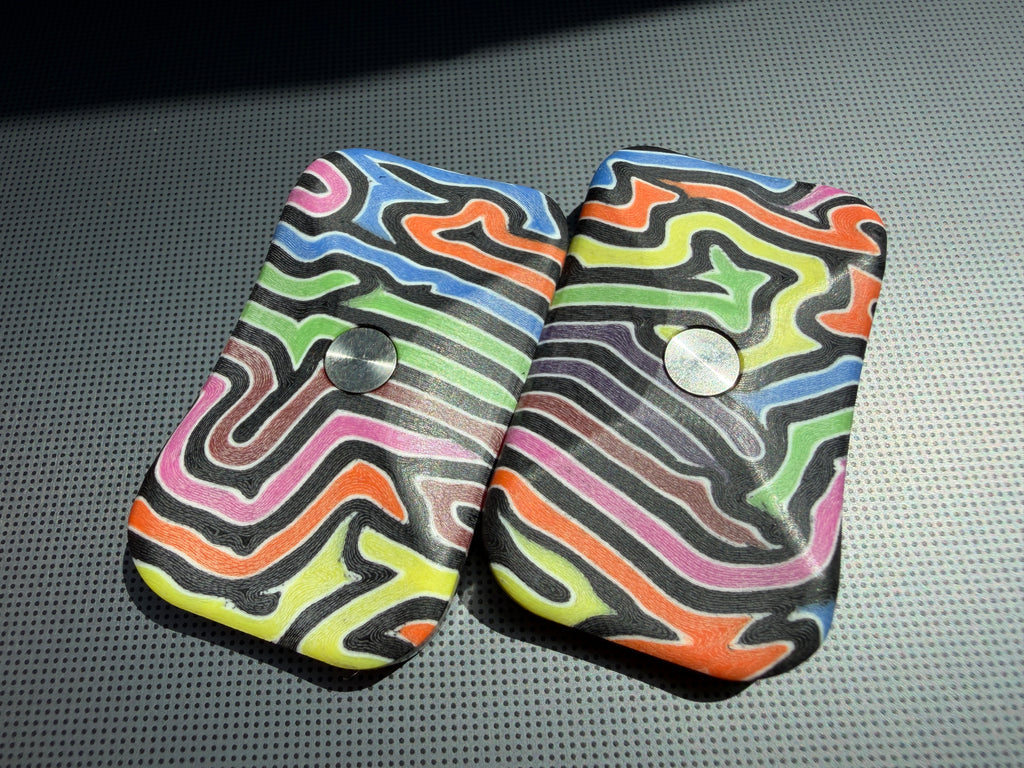 ErgoBoy - Wacky Wavy G10 with SS Tortoise Plates
