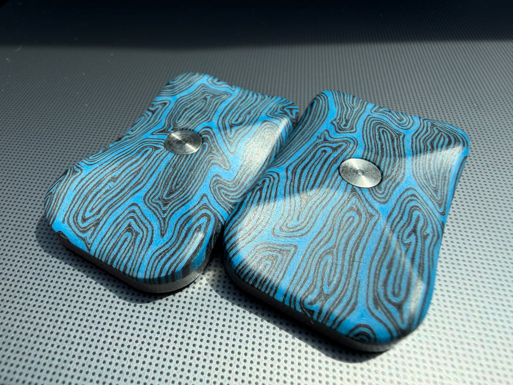 ErgoBoy - Blue/Black G10 with SS Tortoise Plates