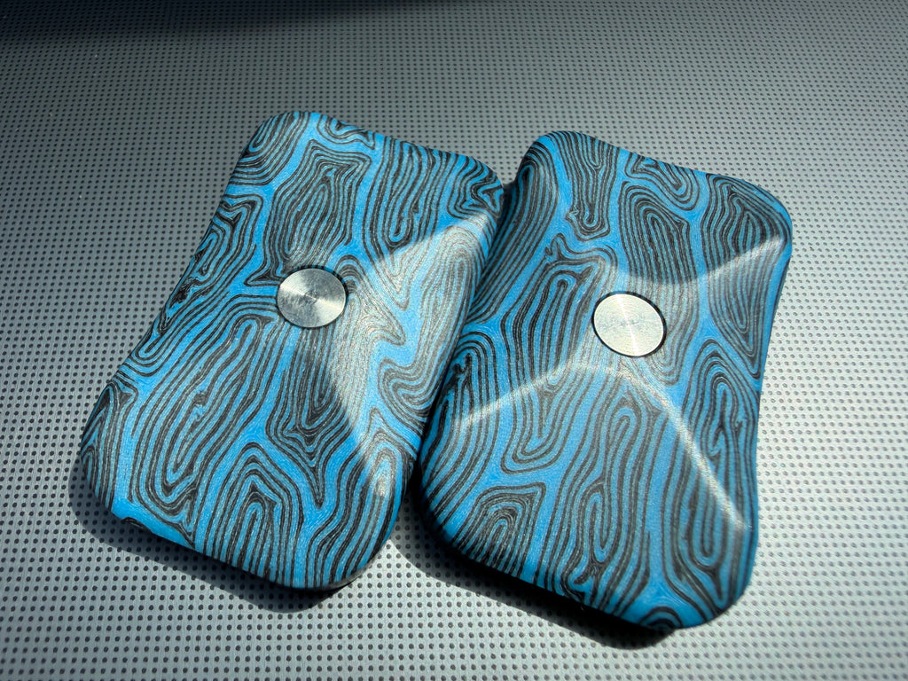 ErgoBoy - Blue/Black G10 with SS Tortoise Plates