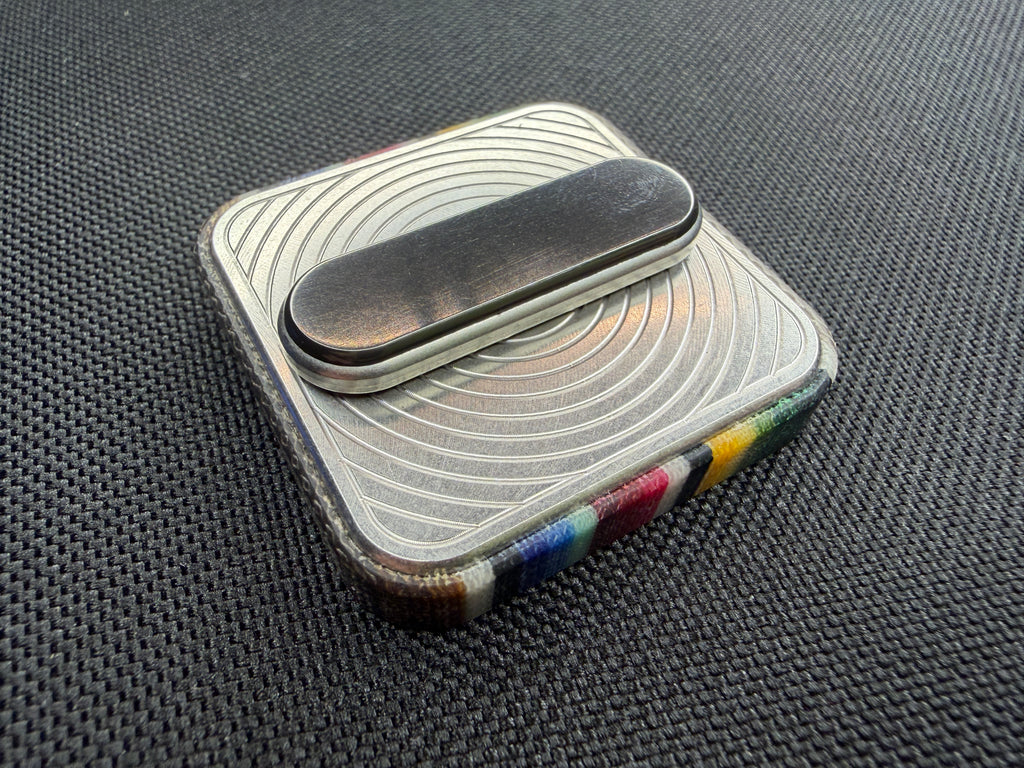 BBoy - Micarta Ripple with SS Plate - Zirc/SS Stick