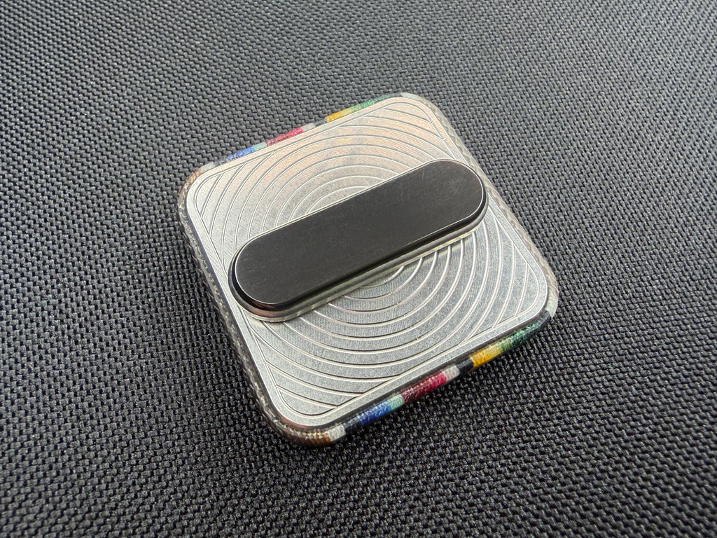 BBoy - Micarta Ripple with SS Plate - Zirc/SS Stick