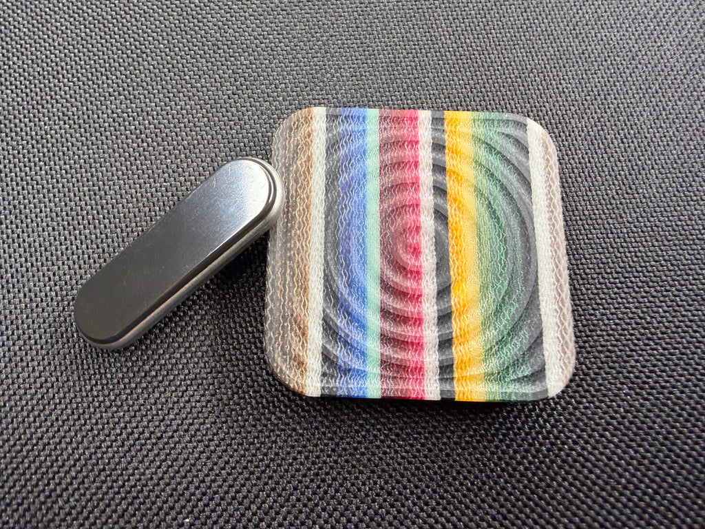BBoy - Micarta Ripple with SS Plate - Zirc/SS Stick