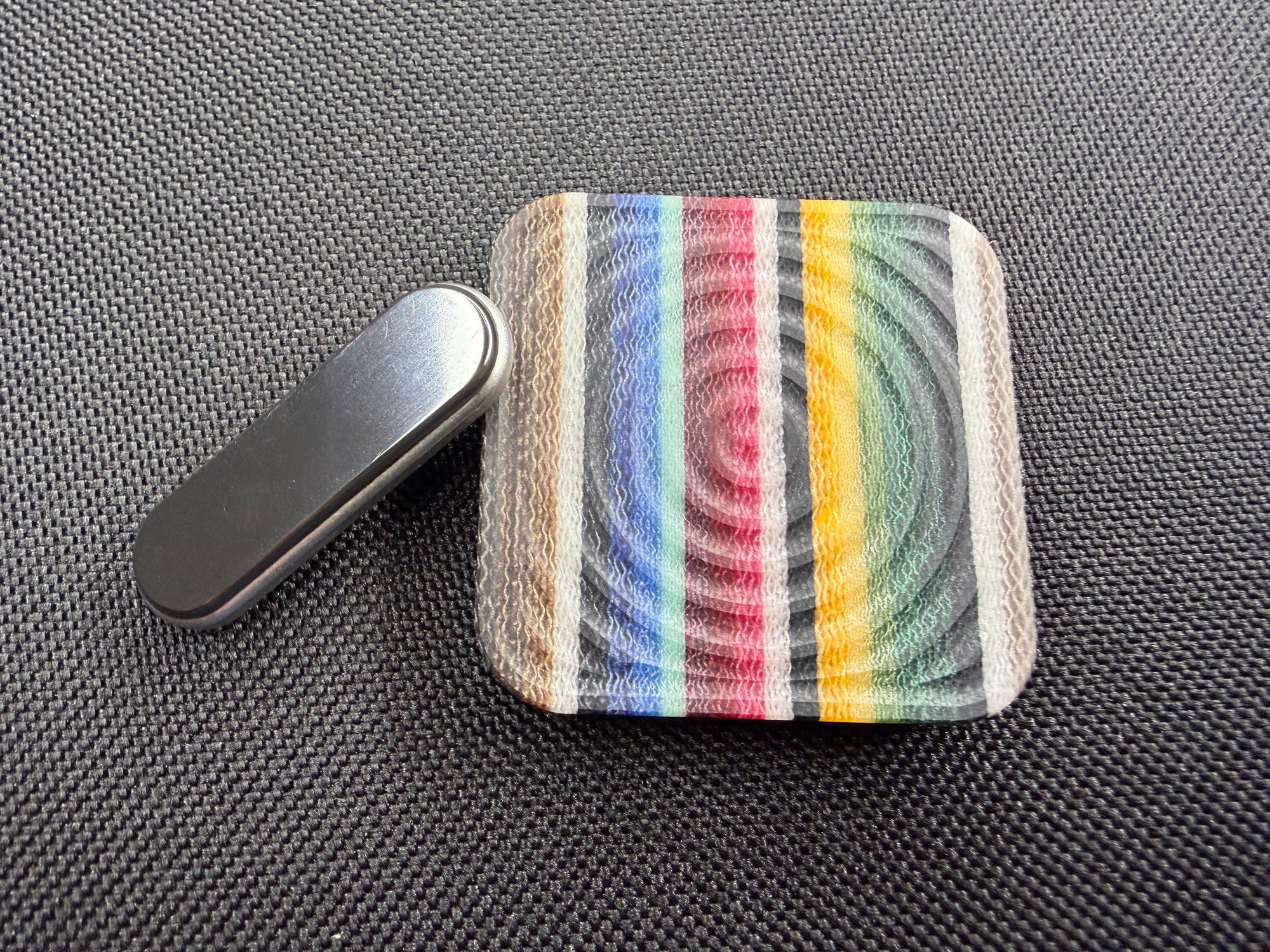 BBoy - Micarta Ripple with SS Plate - Zirc/SS Stick