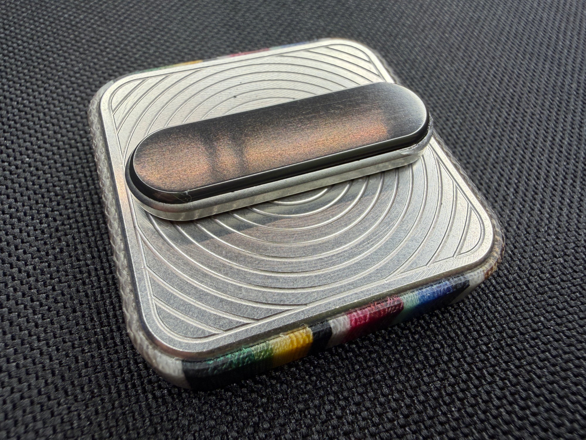 BBoy - Micarta Logo with SS Plate - Zirc/SS Stick