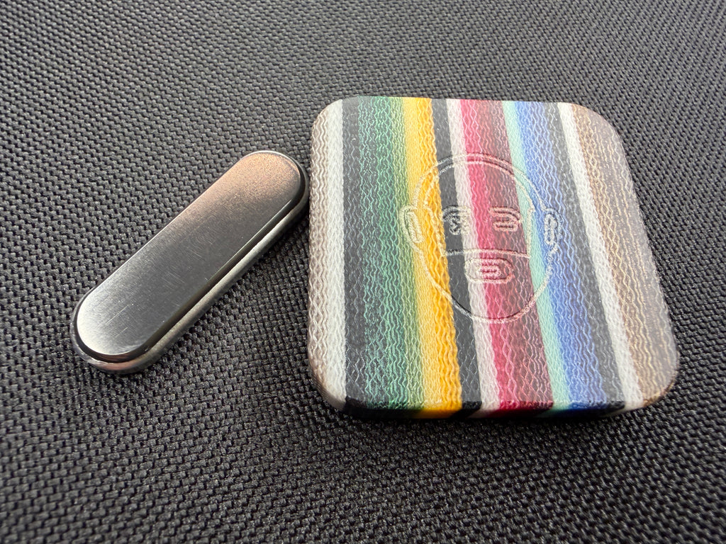 BBoy - Micarta Logo with SS Plate - Zirc/SS Stick