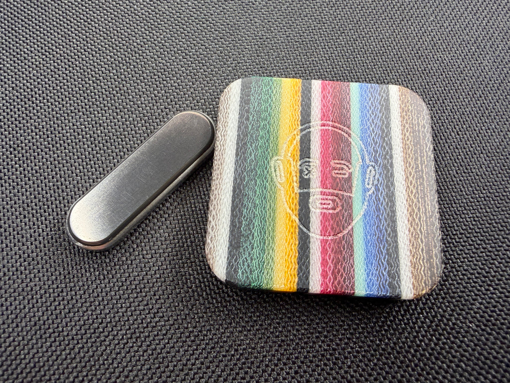 BBoy - Micarta Logo with SS Plate - Zirc/SS Stick