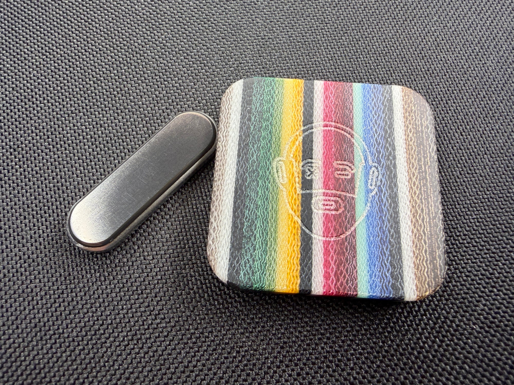 BBoy - Micarta Logo with SS Plate - Zirc/SS Stick