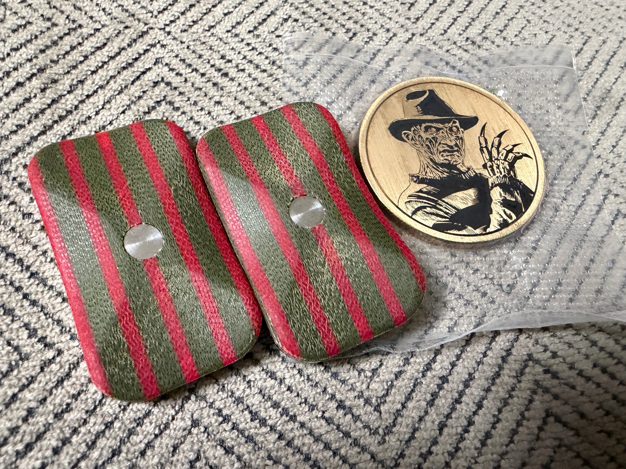 ErgoBoy - "Krueger" Micarta with SS 4C Tortoise Plates