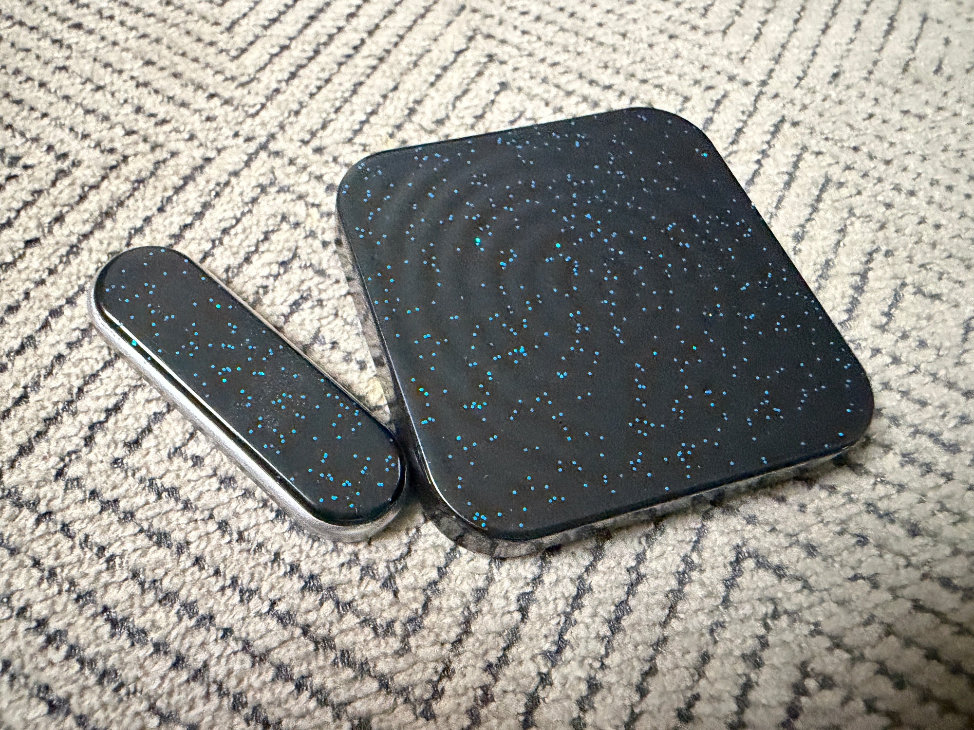 BBoy - Aluminum Black Sparkle with SS Plate - Al/SS Stick