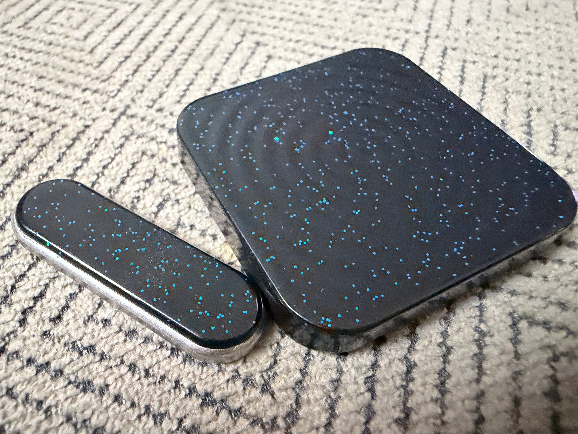 BBoy - Aluminum Black Sparkle with SS Plate - Al/SS Stick