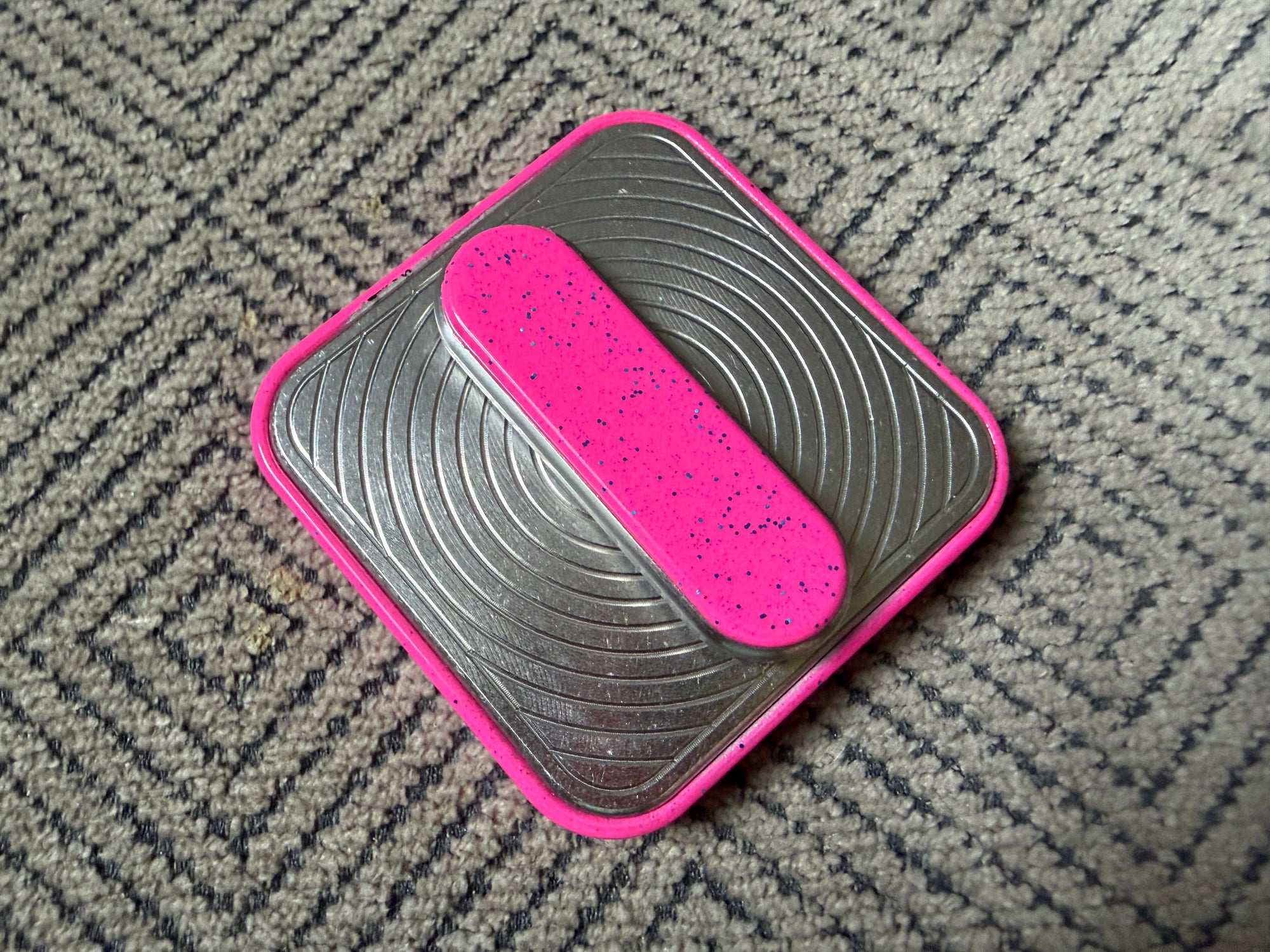 BBoy - Aluminum Pink Sparkle with SS Plate - Al/SS Stick