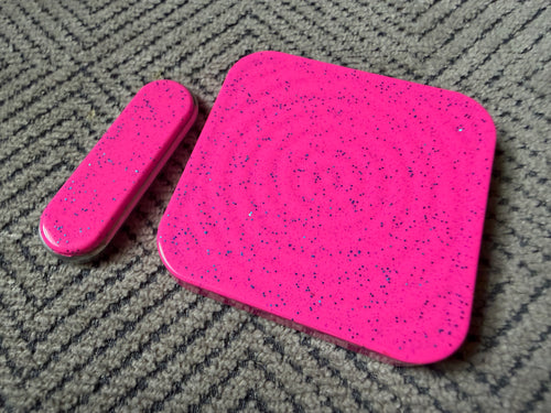 BBoy - Aluminum Pink Sparkle with SS Plate - Al/SS Stick
