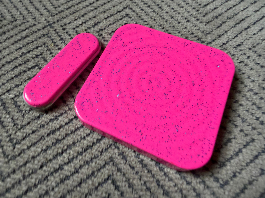 BBoy - Aluminum Pink Sparkle with SS Plate - Al/SS Stick