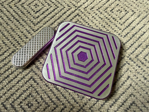 BBoy - Aluminum Purple Hexagon with SS Plate - Al/SS Crunchy Stick
