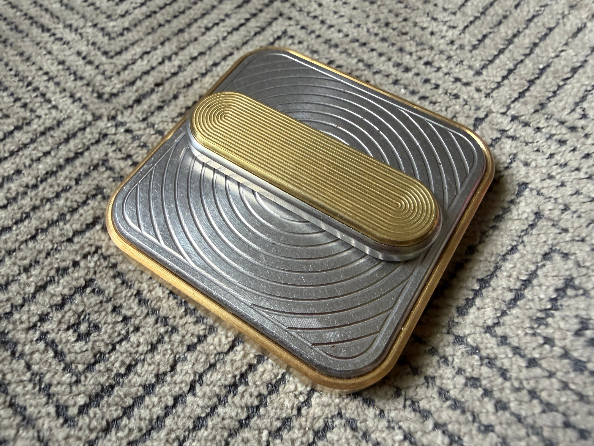 BBoy - Brass Geometric Twist with SS Plate - Br/SS Crunchy Stick