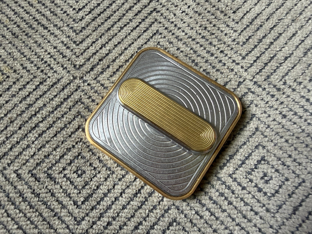 BBoy - Brass Geometric Twist with SS Plate - Br/SS Crunchy Stick