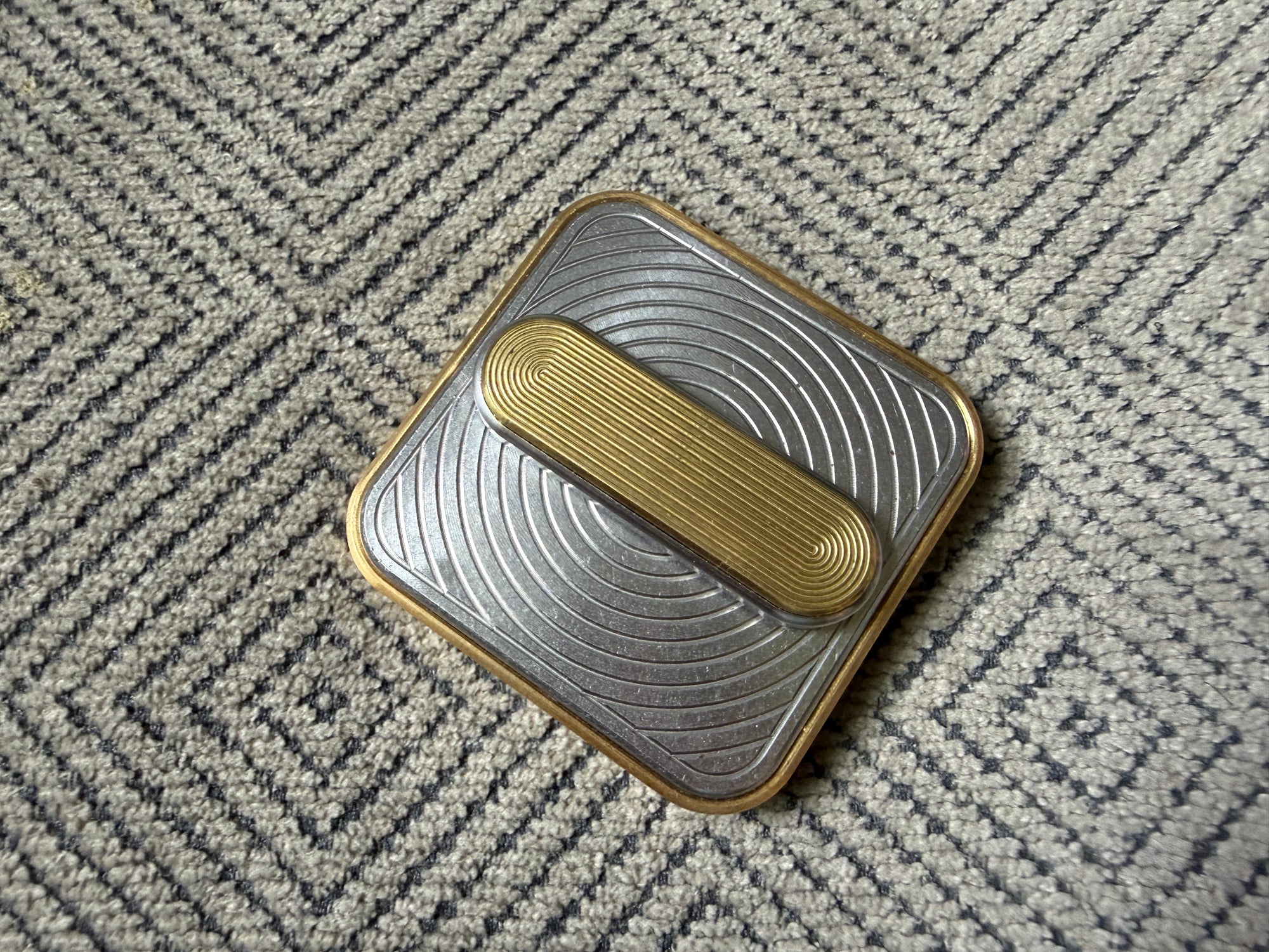 BBoy - Brass Geometric Twist with SS Plate - Br/SS Crunchy Stick