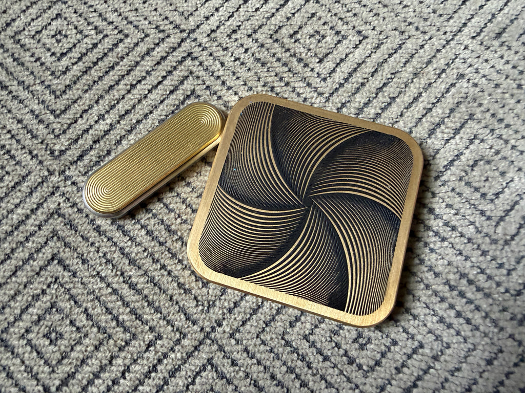 BBoy - Brass Geometric Twist with SS Plate - Br/SS Crunchy Stick