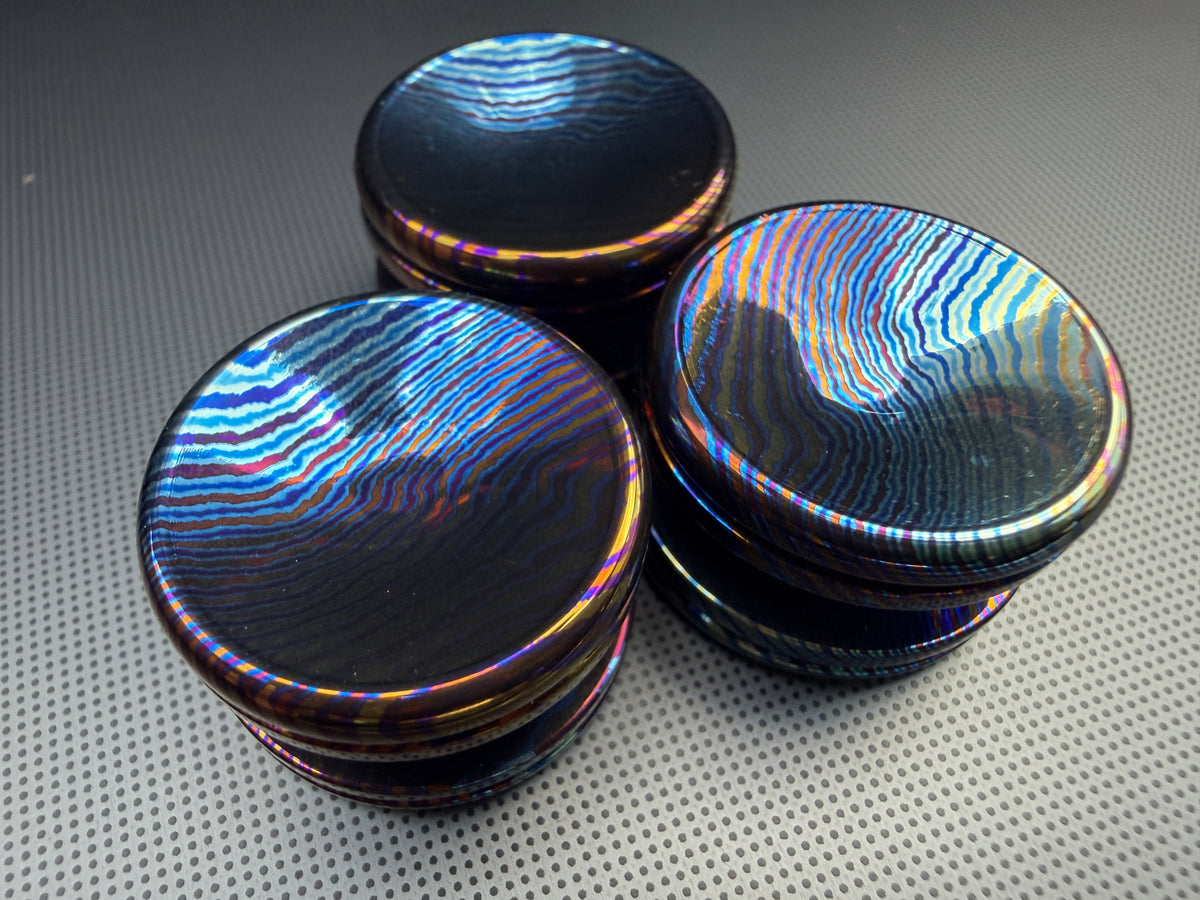Timascus Button - A - OhYeahBoy Style