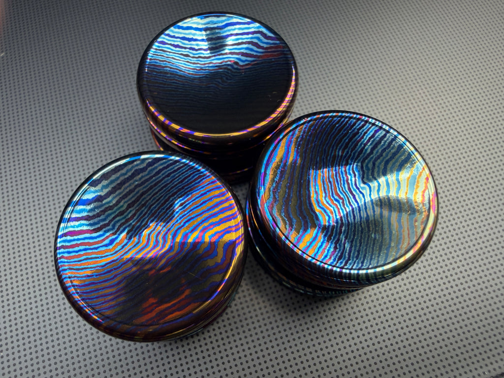 Timascus Button - A - OhYeahBoy Style
