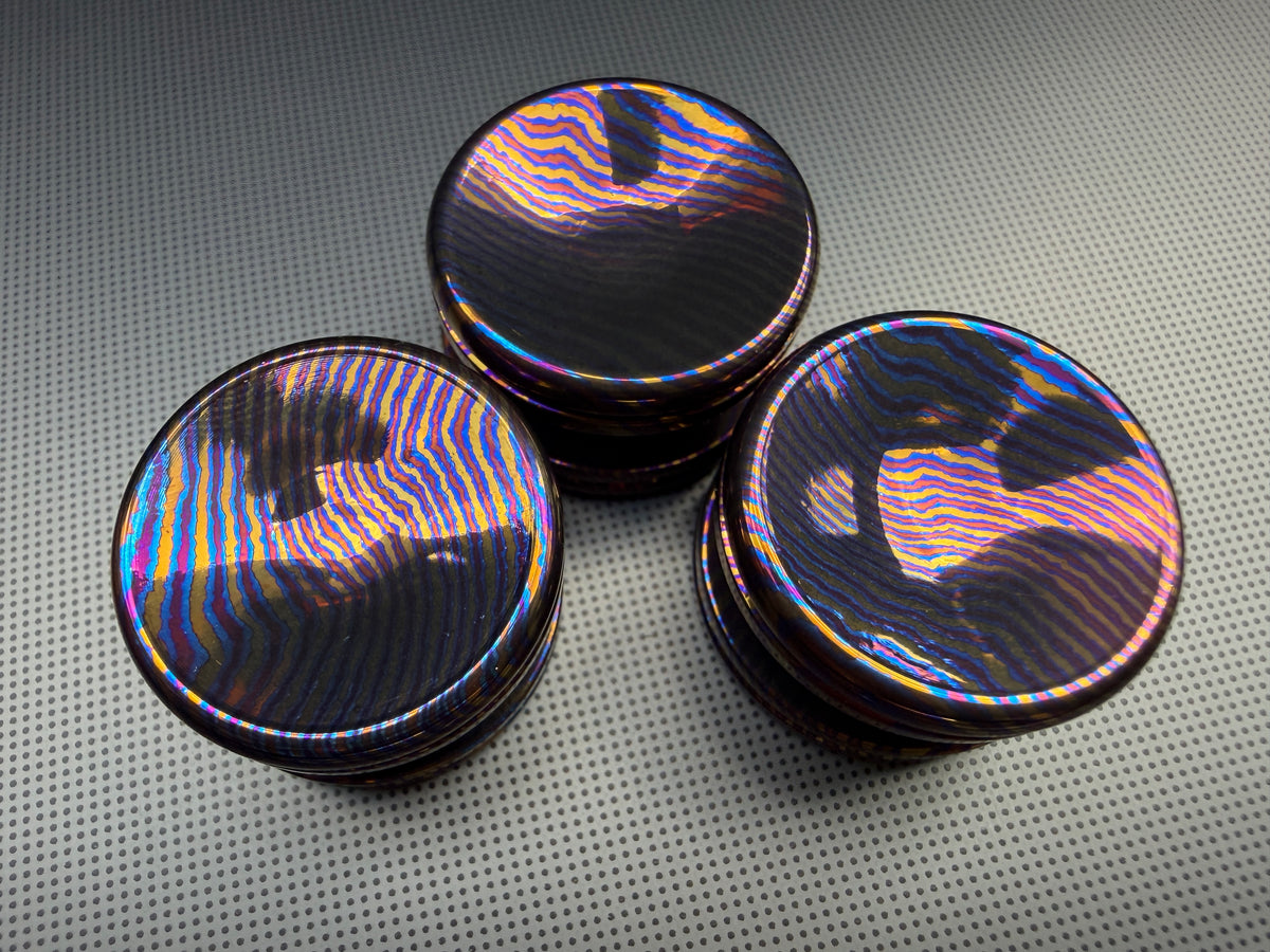 Timascus Button - B - OhYeahBoy Style