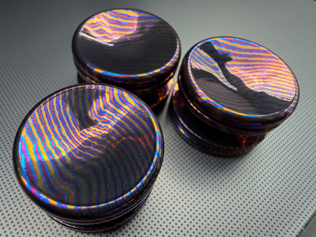 Timascus Button - B - OhYeahBoy Style