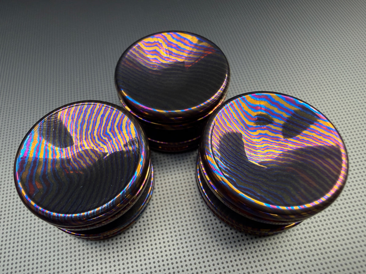 Timascus Button - B - OhYeahBoy Style