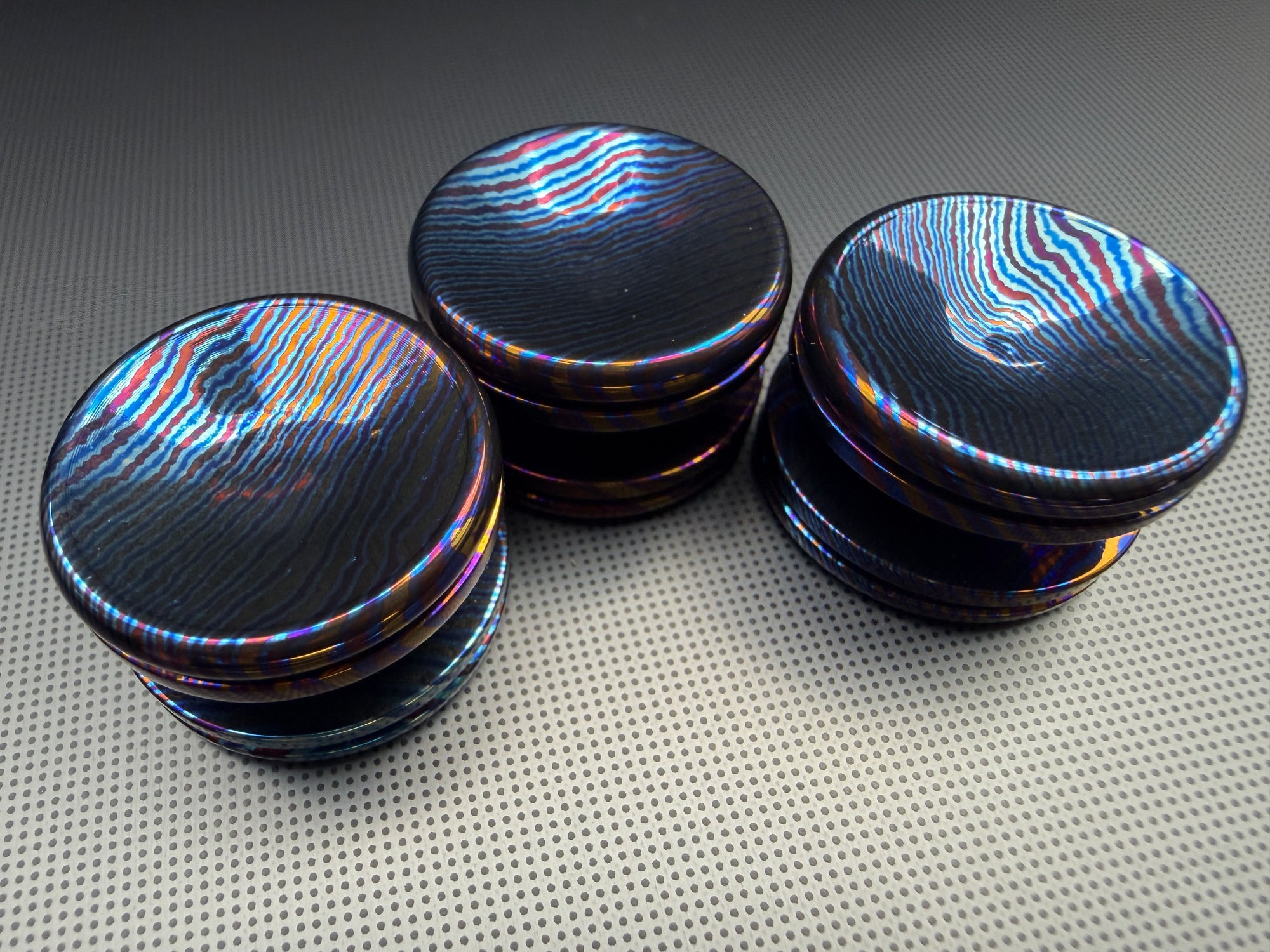 Timascus Button - C - OhYeahBoy Style