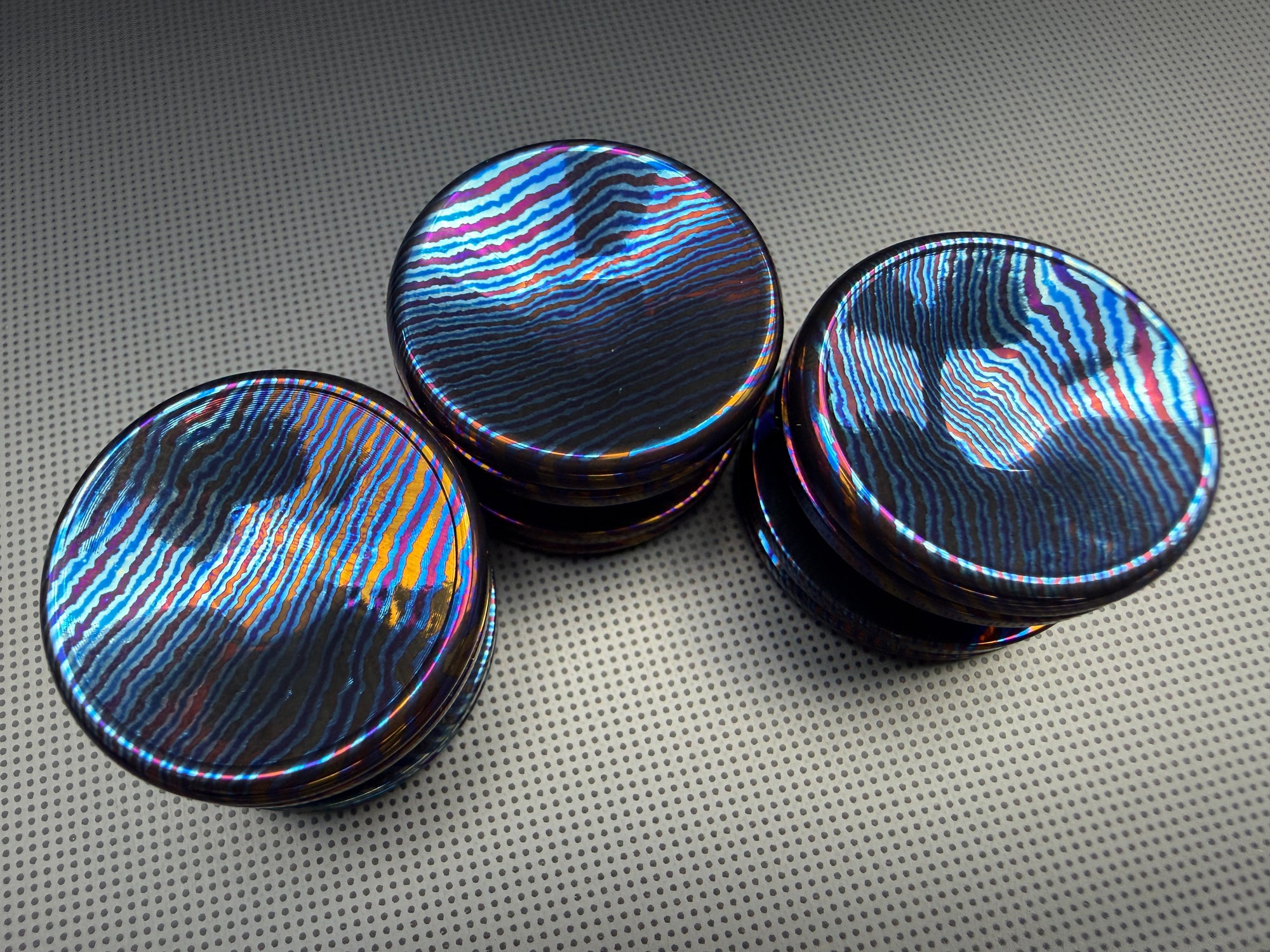 Timascus Button - C - OhYeahBoy Style