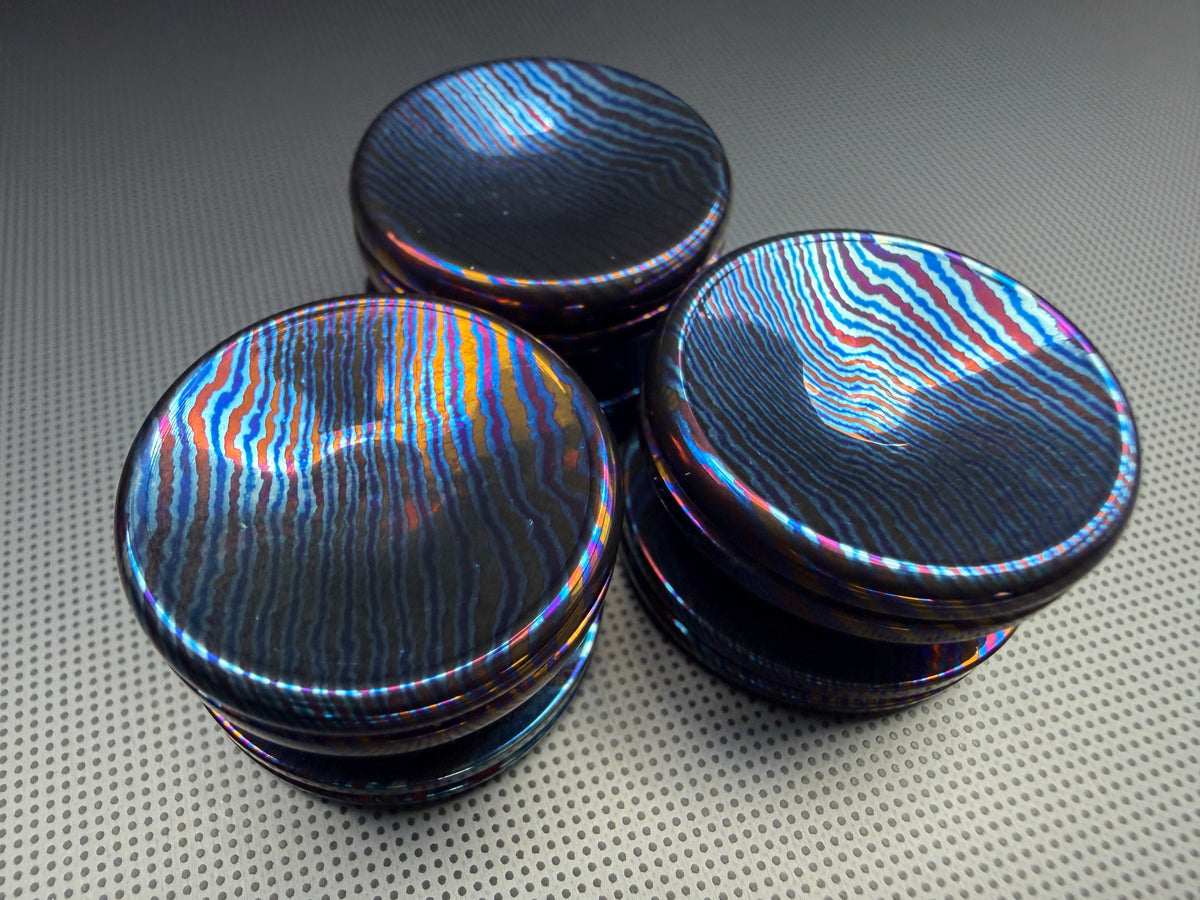 Timascus Button - C - OhYeahBoy Style