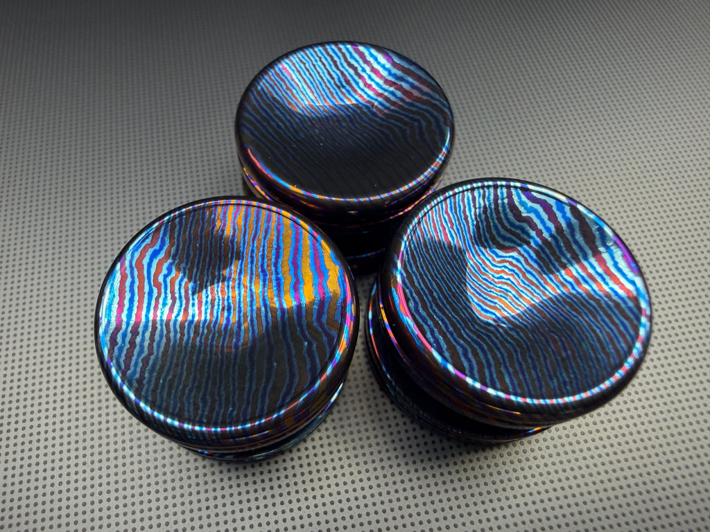 Timascus Button - C - OhYeahBoy Style