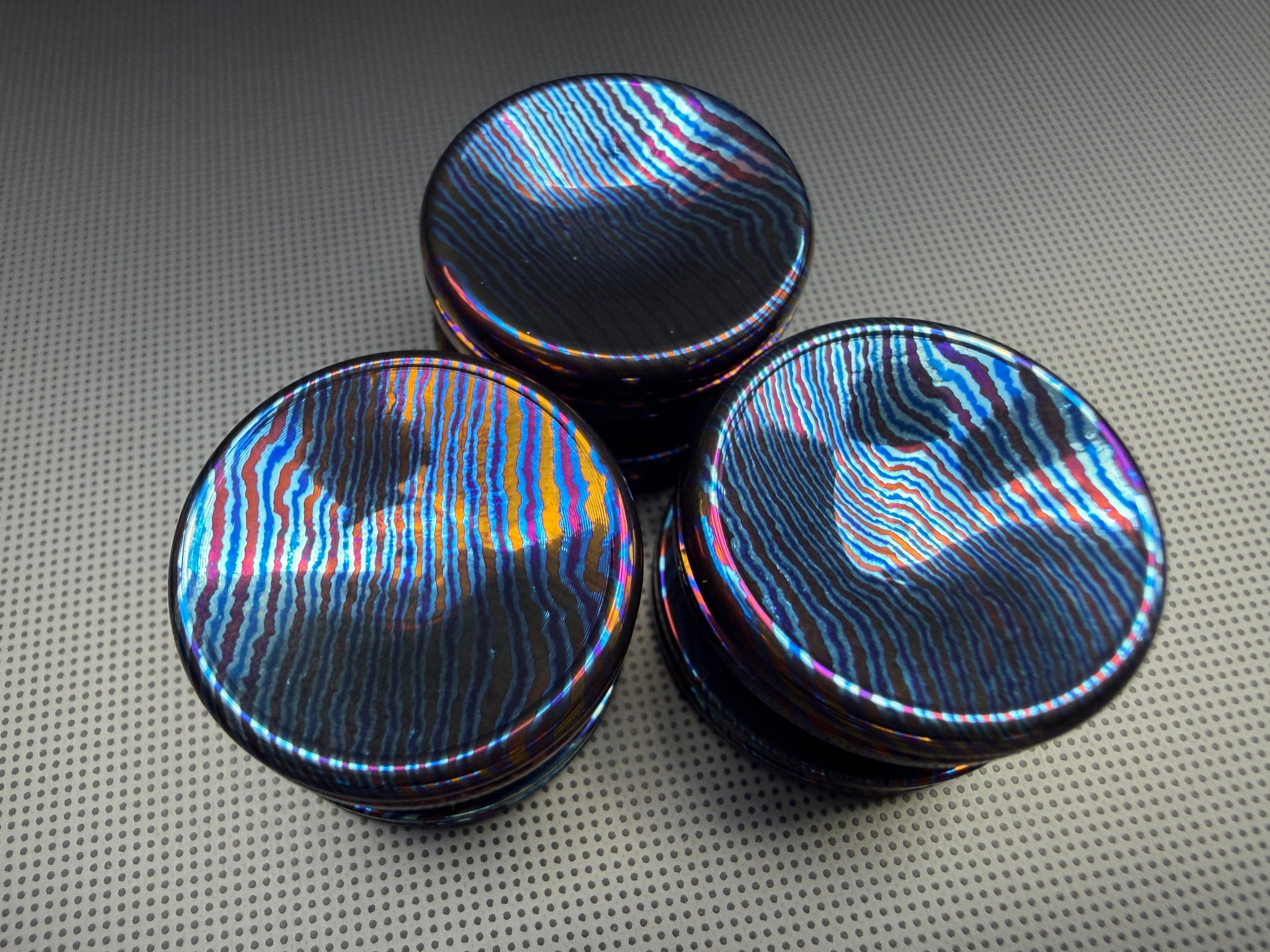 Timascus Button - C - OhYeahBoy Style