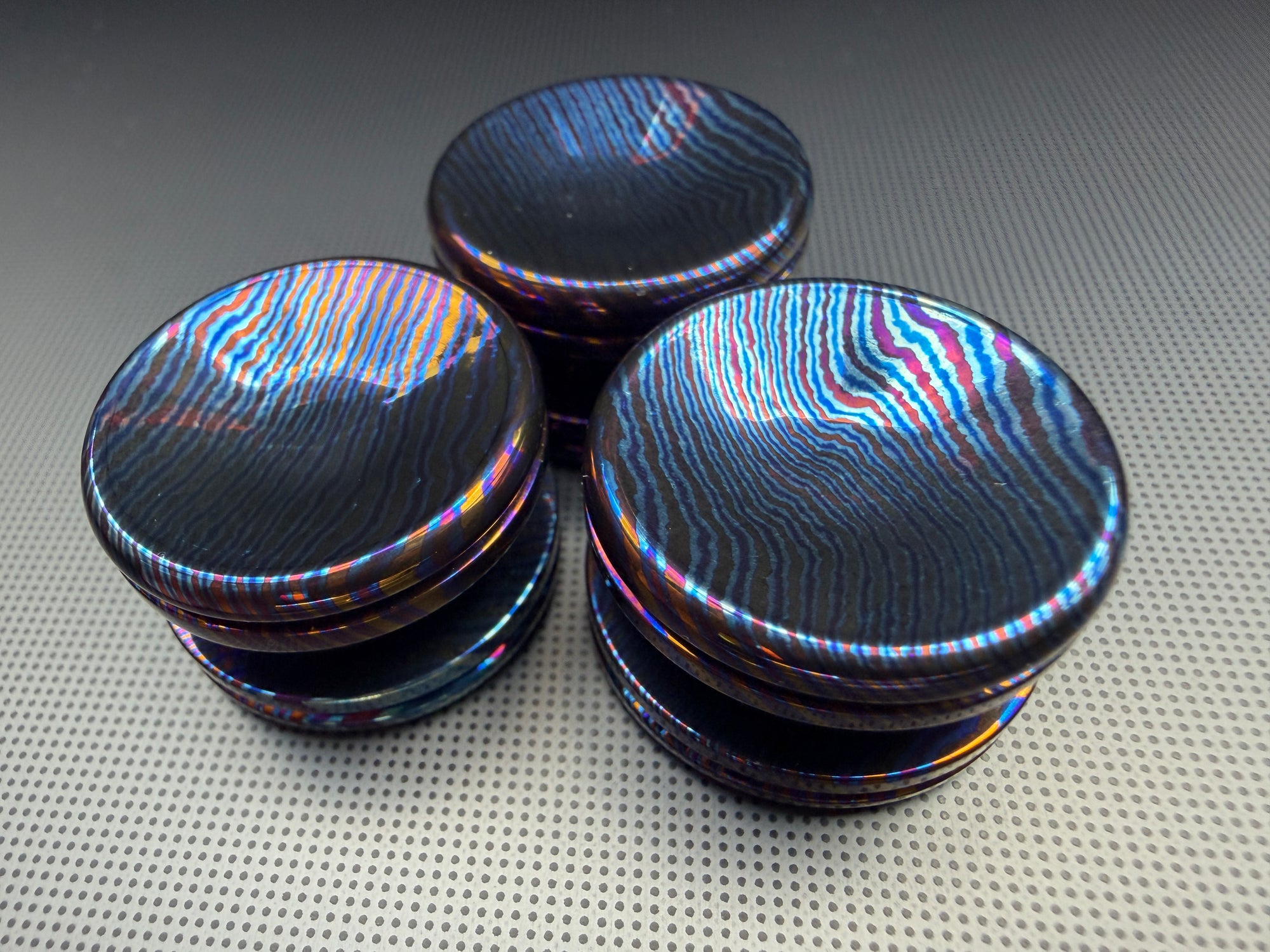 Timascus Button - C - OhYeahBoy Style
