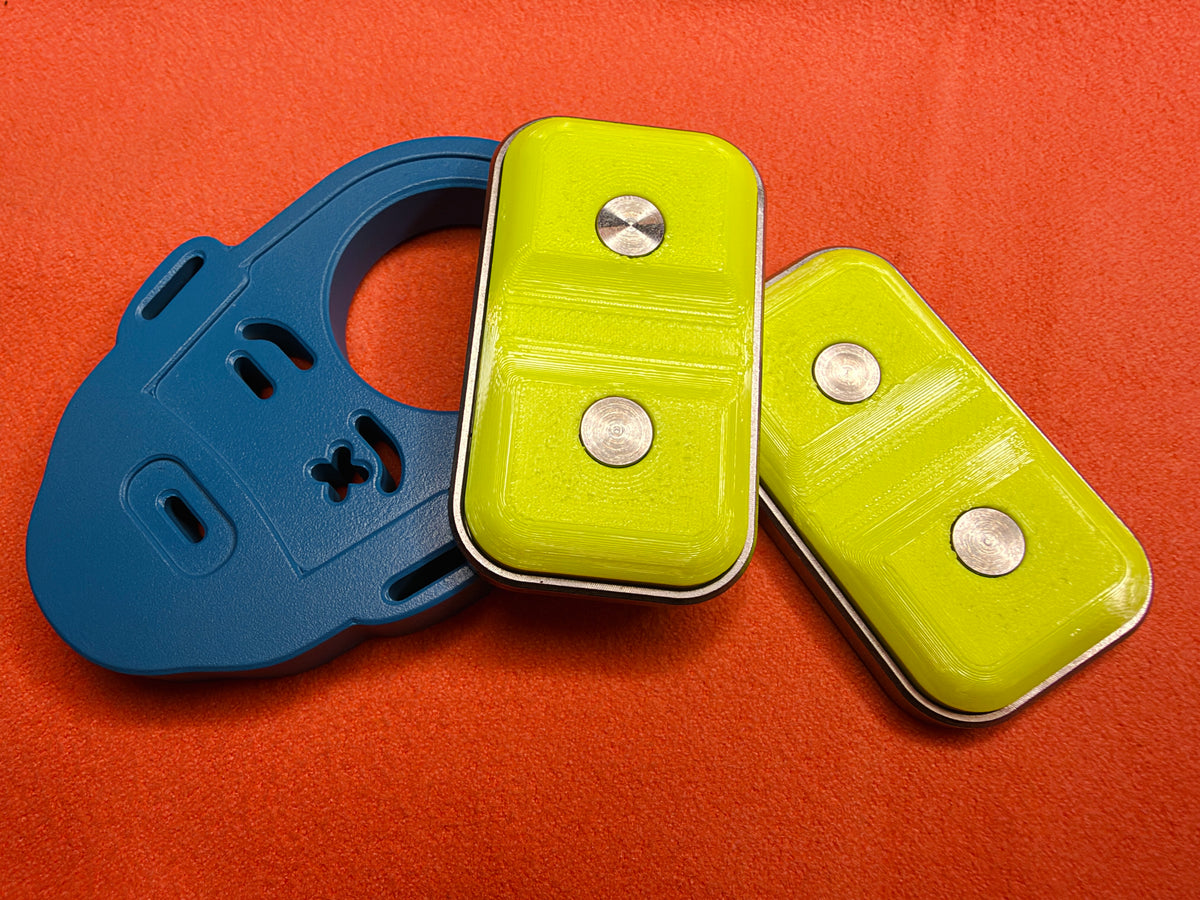 ModBoy - Neon Highlighter - PETG 3DP Top with SS Plates - Ti Collars